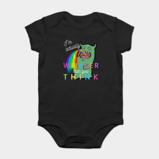 Weirder 3.0 - Monster Vomiting Rainbows Baby Bodysuit